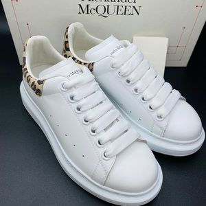 Alexander McQueen Women’s Oversized Leather Sneakers Size 5.5 NWB AUTHENTIC